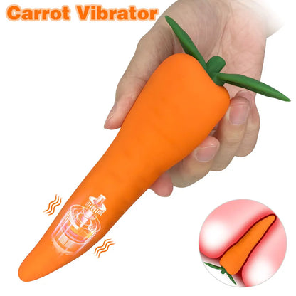 Carrot Silicone Vibrator — 7-Mode G-Spot and Nipple