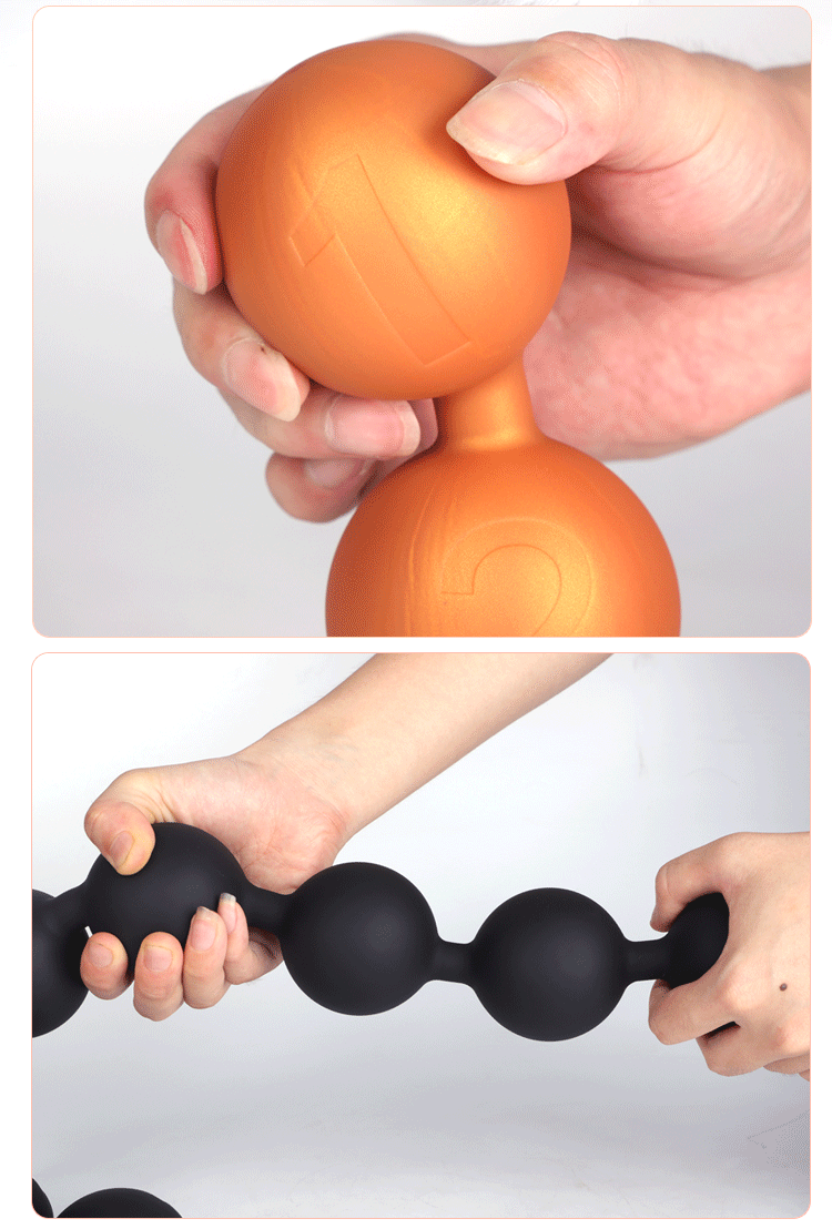 Huge 9 Ball Anal Plug Tail Sex Toys For Men Women Anal Dilator Soft Butt Plug with Tail Anal Beads Sex Party Erotic Toy Butplug