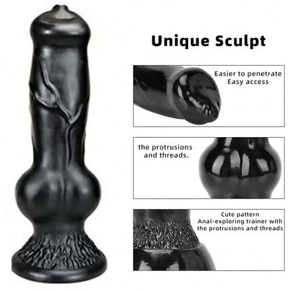 Realistic Huge Dog Dildo — Liquid Silicone 4 Sizes