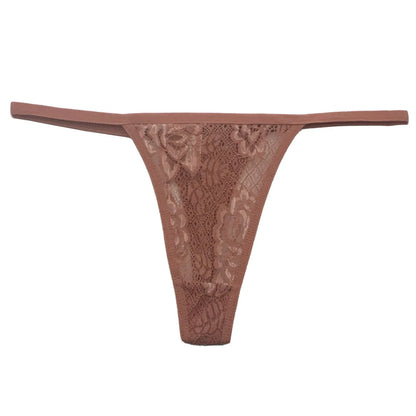 5 Pcs/lot Low Waist Lace Panties Sexy Underwear M-XL Transparent Underpants Lace Comfortable Thongs Ladies Lingerie