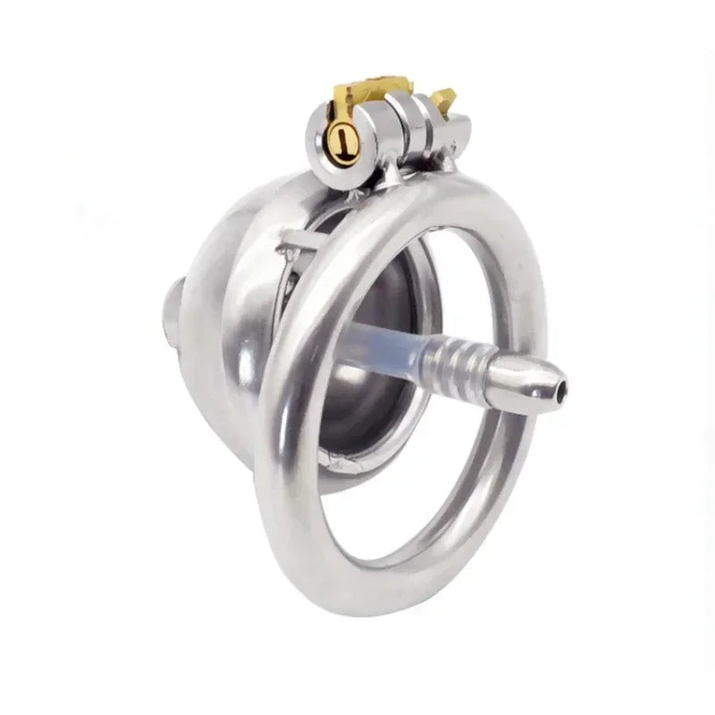 Hand Polished Steel Chastity Cage