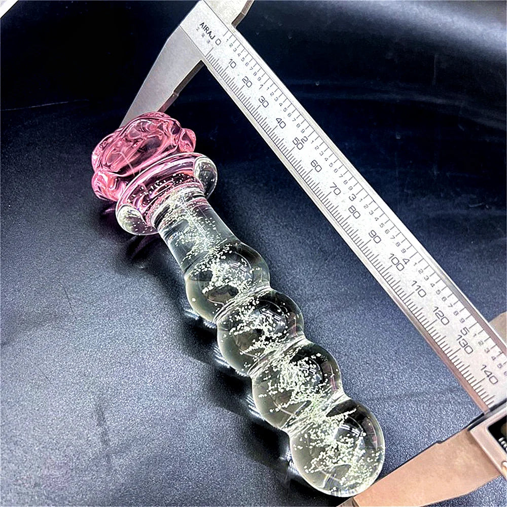 Rose Crystal Design Smooth Plug