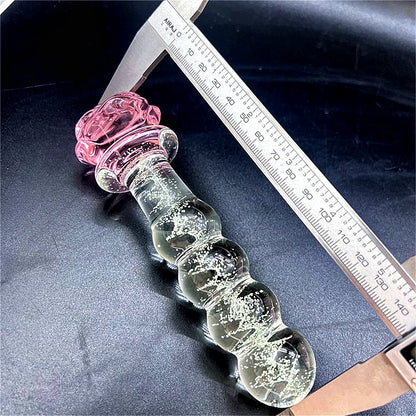 Rose Crystal Design Smooth Plug