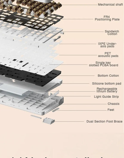 Long Battery Wireless Keyboard 8000mAh