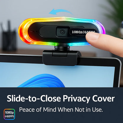 4k LED Light Autofocus Webcam