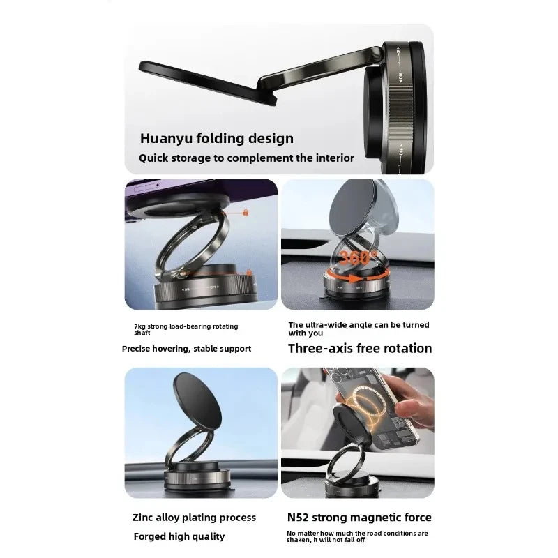 Vacuum Magnetic Phone Holder Stand