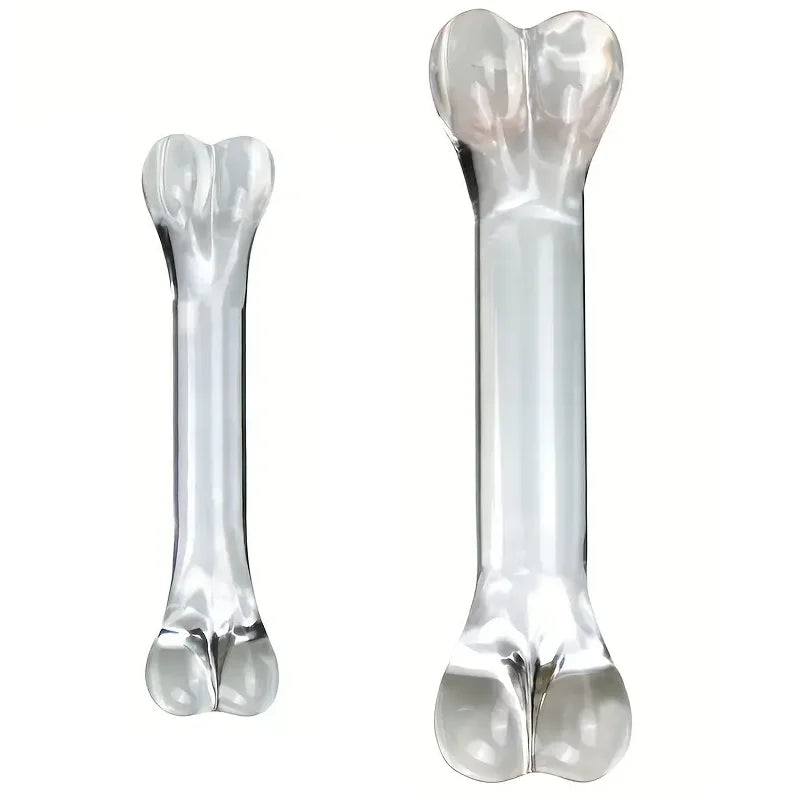 Double headed Glass Dildo Fake Penis Crystal Anal Beads Butt Plug Prostate Massager G Spot Female Masturbation Anus Sex Toys 18+