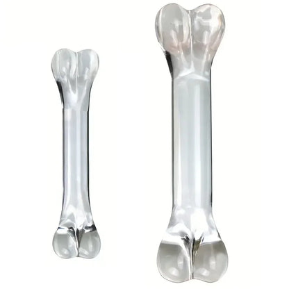 Double headed Glass Dildo Fake Penis Crystal Anal Beads Butt Plug Prostate Massager G Spot Female Masturbation Anus Sex Toys 18+