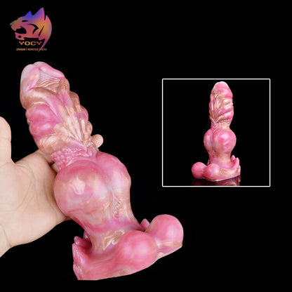 Knotted Wolf Fantasy Dildo — Suction Cup 2 Sizes