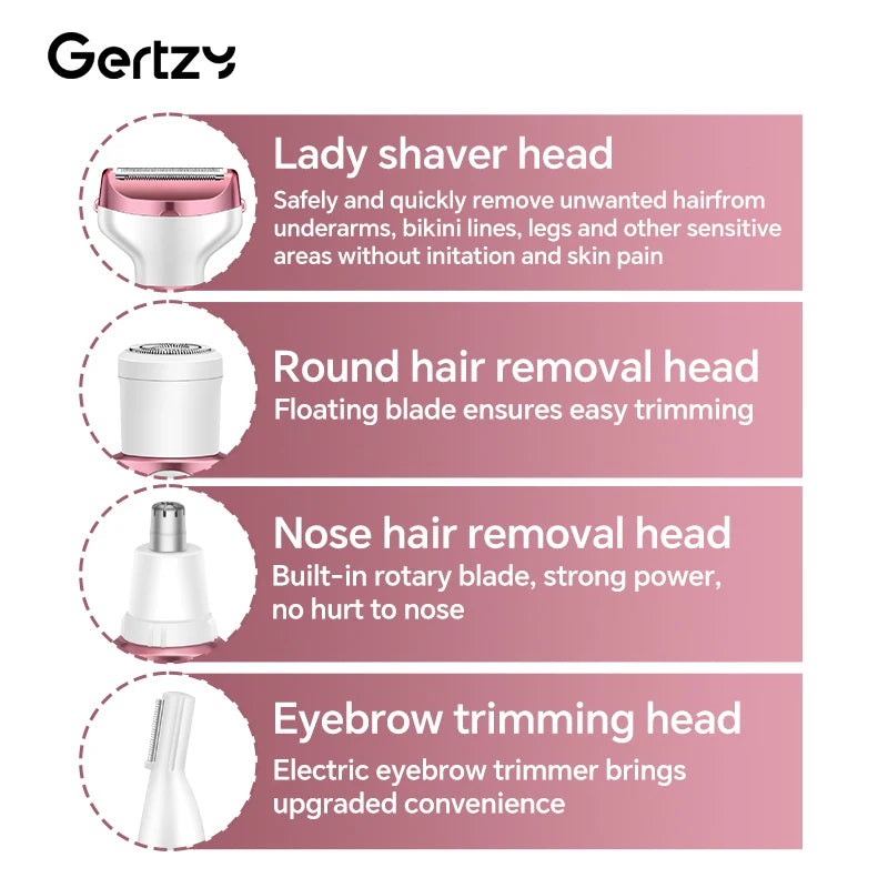 High-Quality 4-in-1 Body Shaver