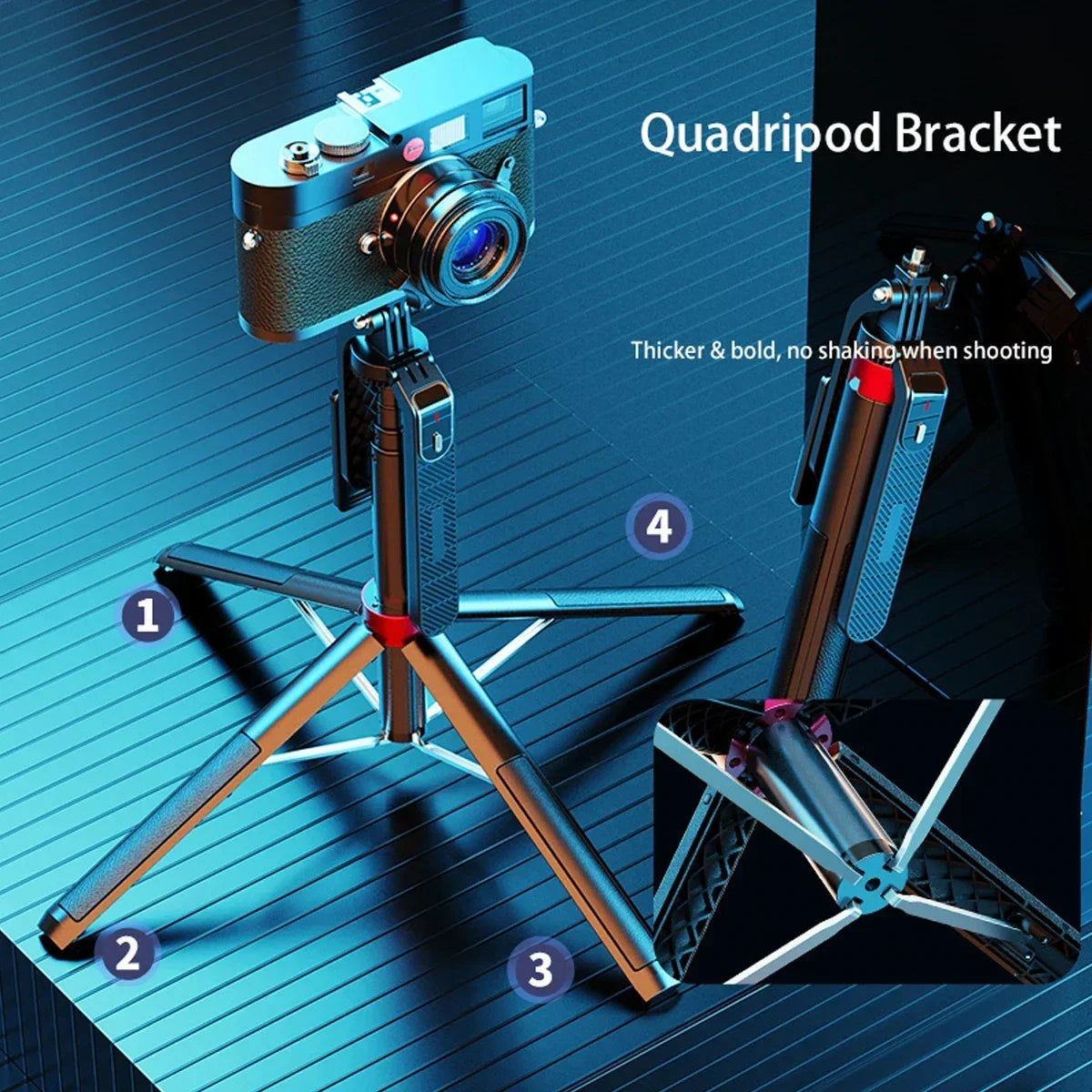 3 in one Phone & Camera Tripod