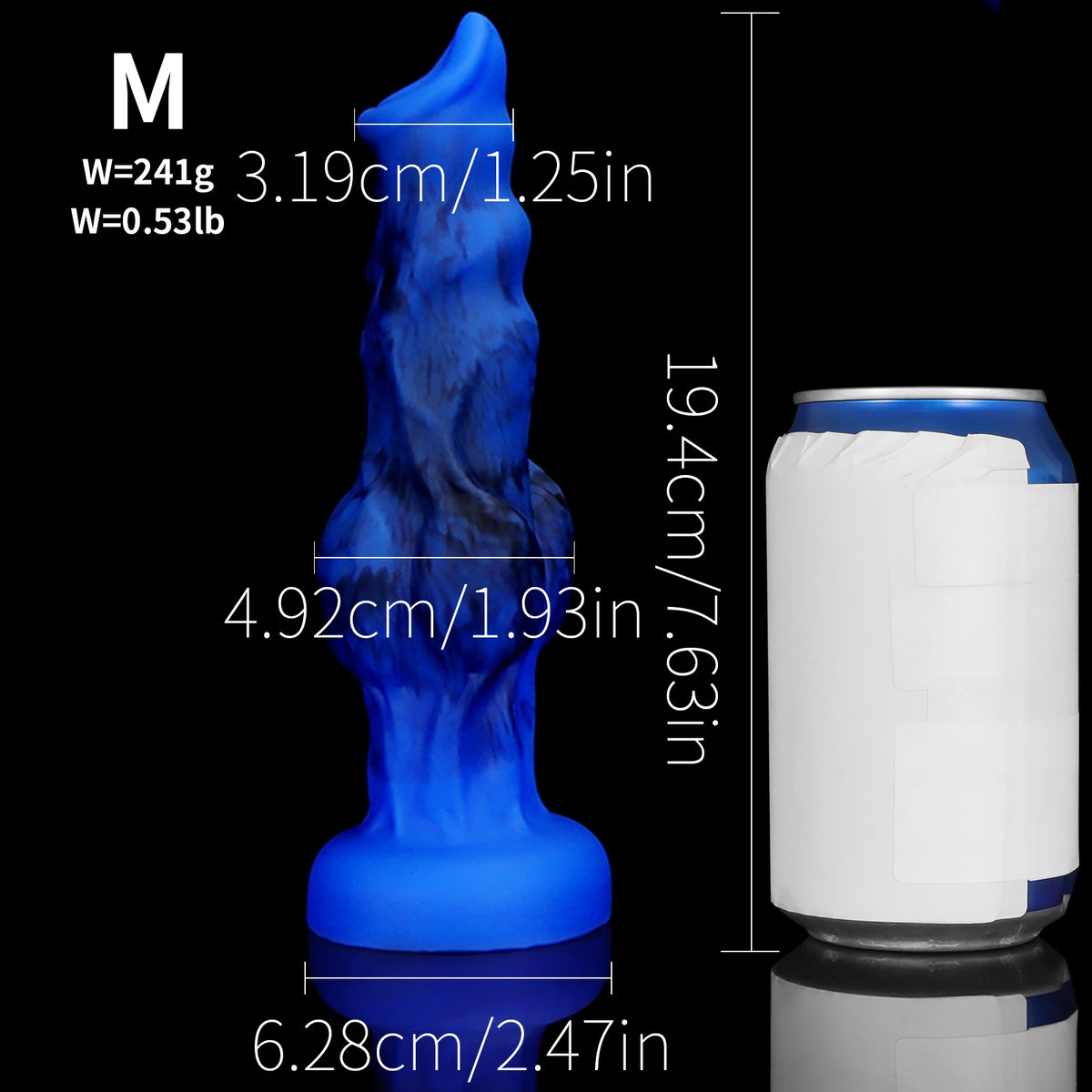 Wolf Dog Monster Fantasy Dildo — Liquid Silicone 4 Sizes