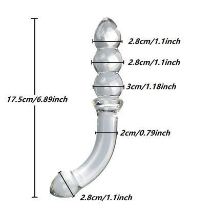Crystal Glass Plug for Adults
