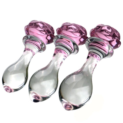 Rose Flower Luxury Glass plus Set