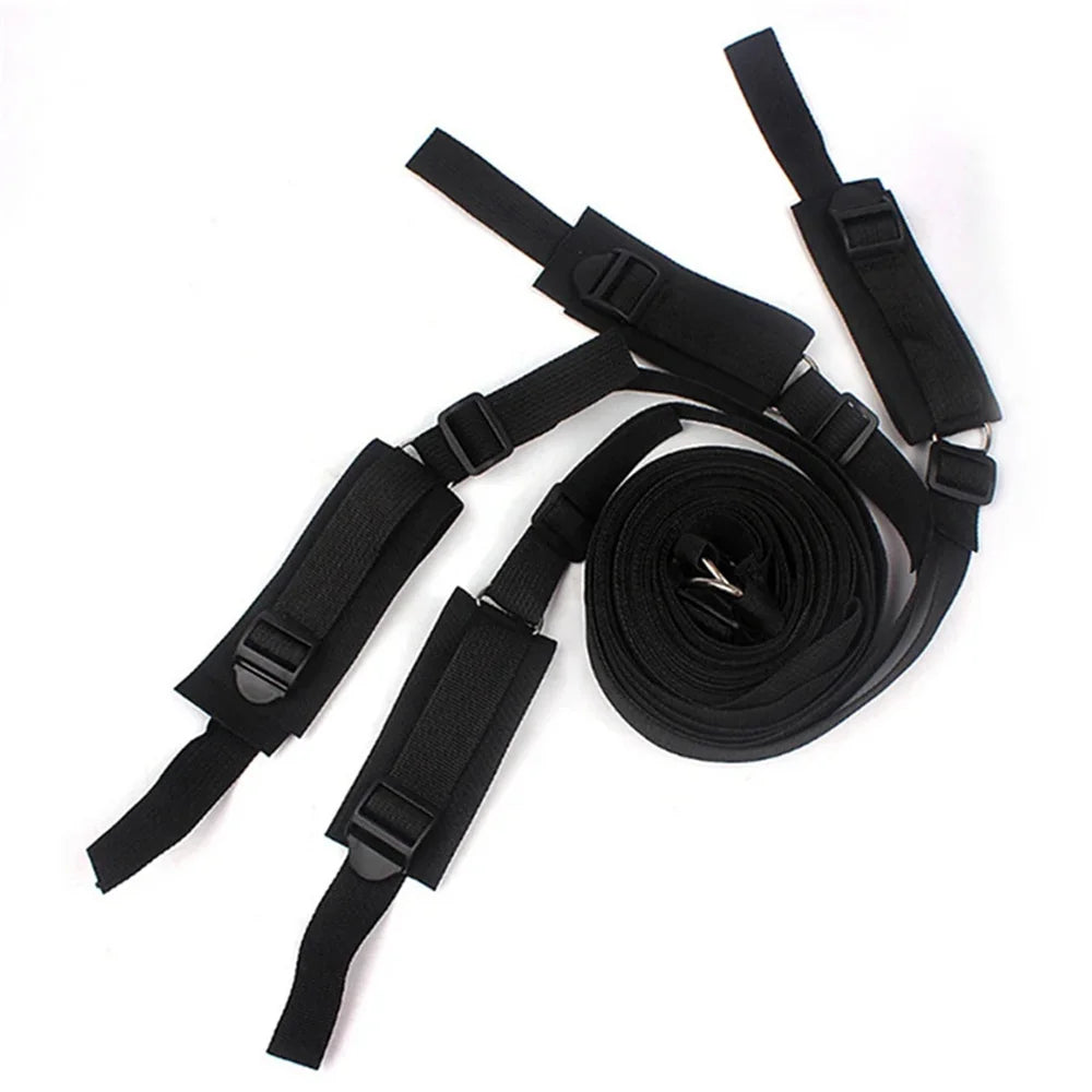 Bed Restraint Strap System with Wrist & Ankle Cuffs