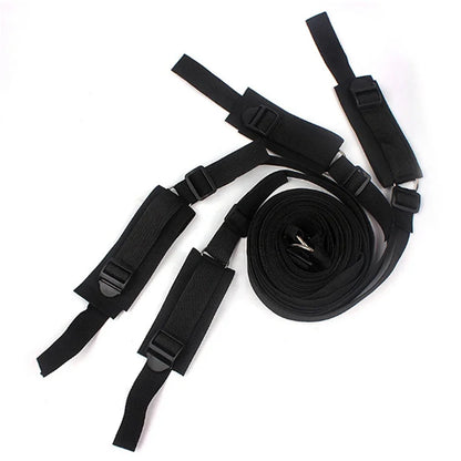 Bed Restraint Strap System with Wrist & Ankle Cuffs