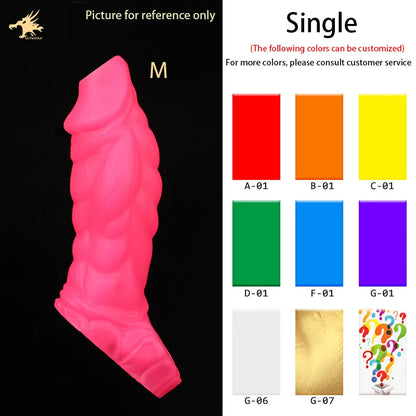 Fantasy Ribbed Silicone Sleeve Extender