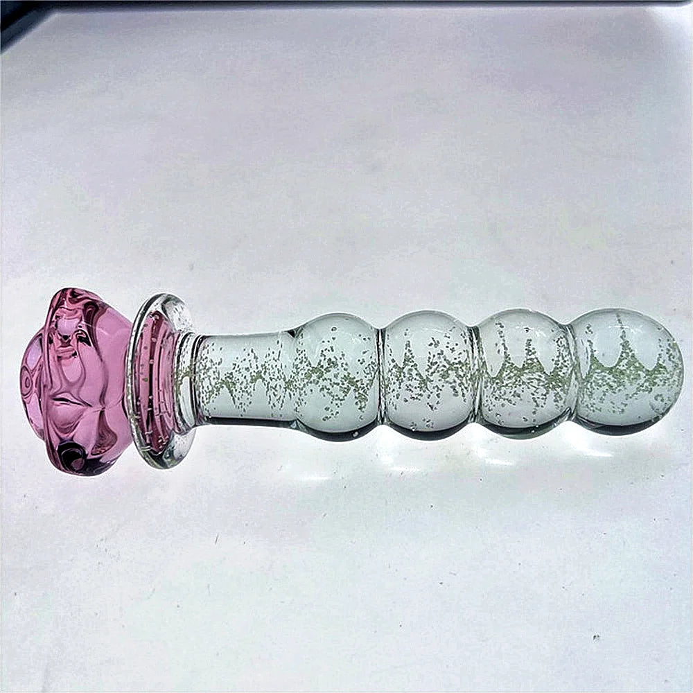 Rose Crystal Design Smooth Plug