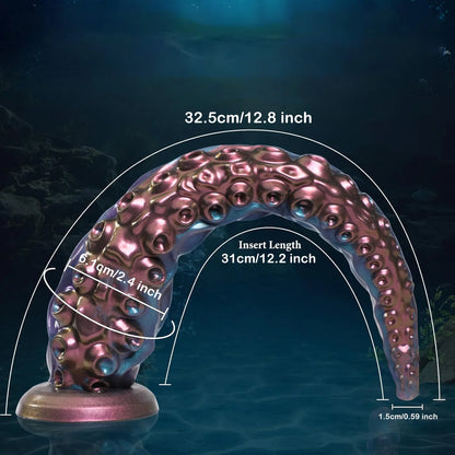 Flexible Tentacle Fantasy Silicone Dildo — 2 Colours