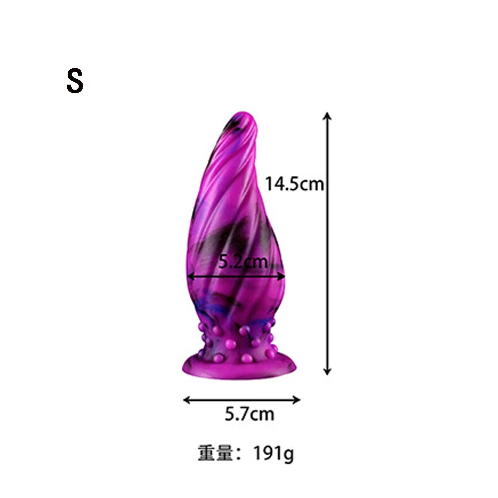 Luminous Glow Silicone Anal Plug — 5 Sizes Body Safe