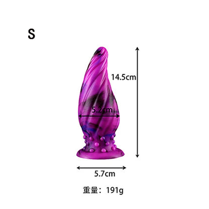 Luminous Glow Silicone Anal Plug — 5 Sizes Body Safe