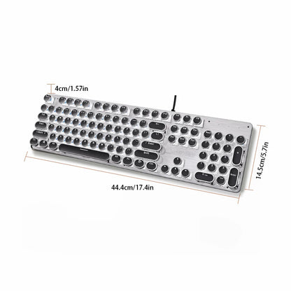 LED Backlit Typewriter Style keyboard