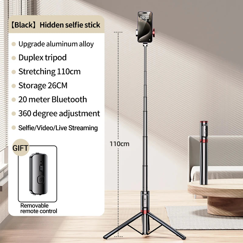 Foldable Selfie Stick With Tripod