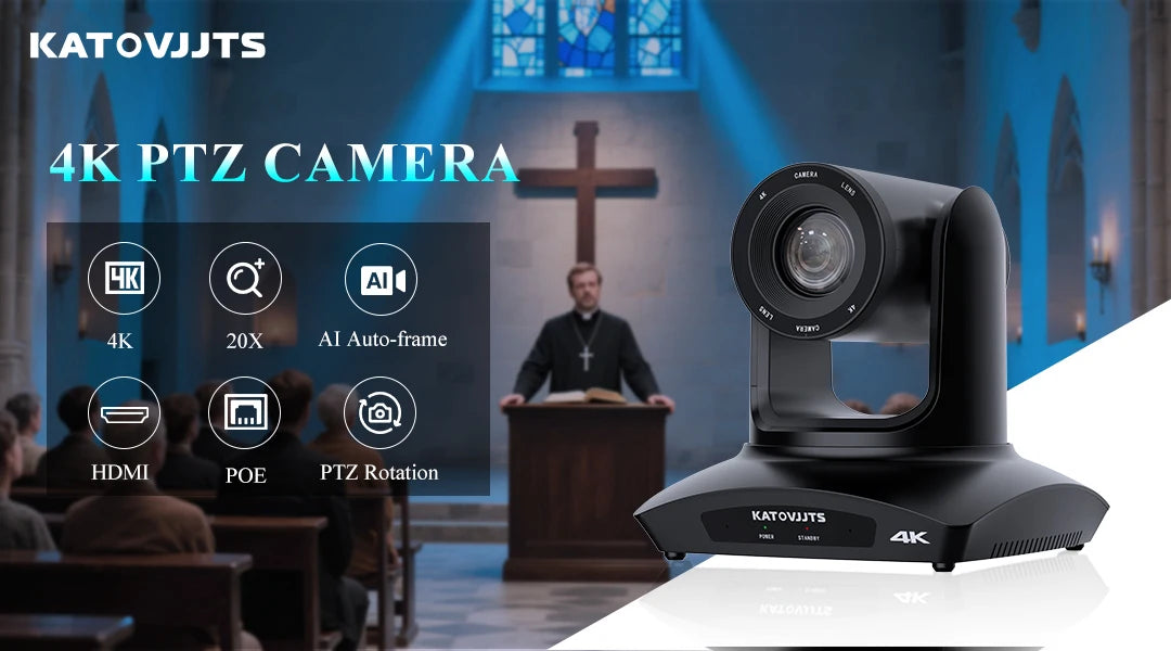 AI Auto Framing PTZ Camera