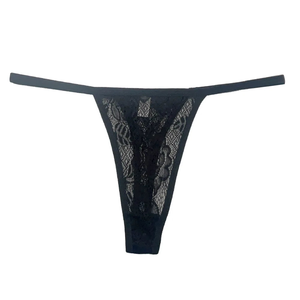 5 Pcs/lot Low Waist Lace Panties Sexy Underwear M-XL Transparent Underpants Lace Comfortable Thongs Ladies Lingerie