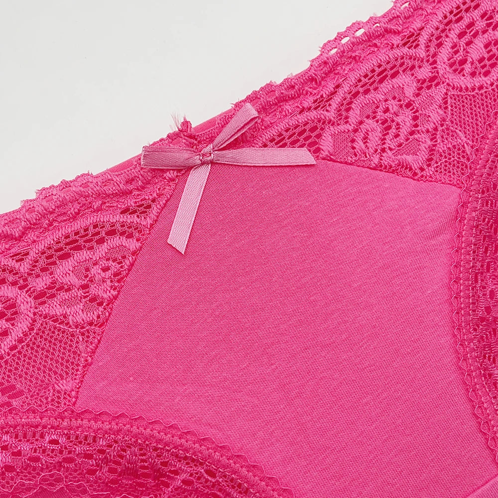 Cotton Briefs Lady 5 PCS/SET Lace Panty Underpants Seamless Panties For Women Lingerie