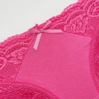 Cotton Briefs Lady 5 PCS/SET Lace Panty Underpants Seamless Panties For Women Lingerie