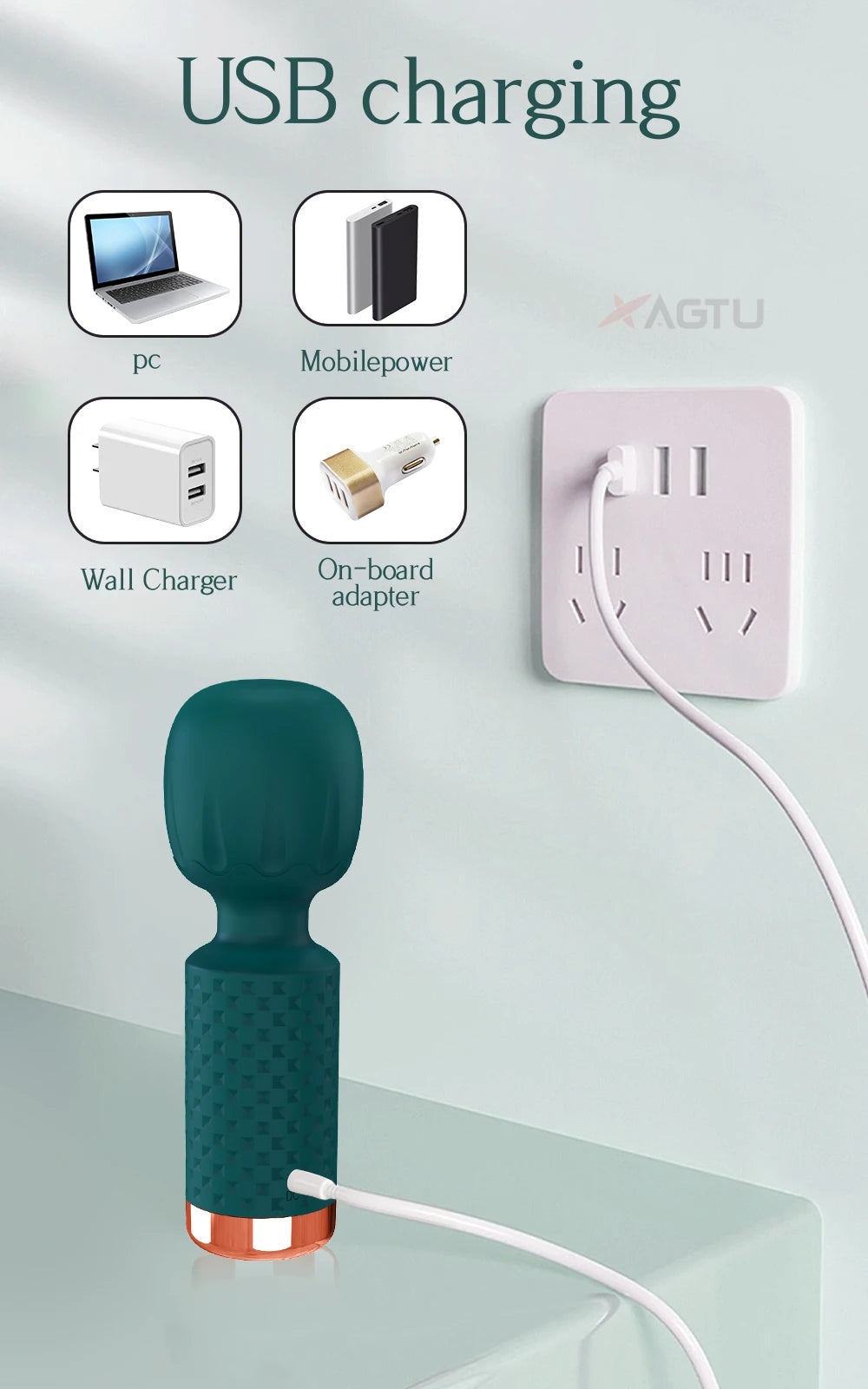10 Modes Powerful Mini Vibrator