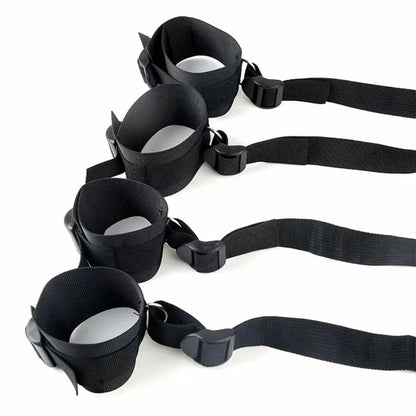 Bed Restraint Strap System with Wrist & Ankle Cuffs