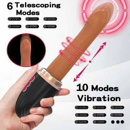 Telescopic Rotary Vibrator with Suction Cup