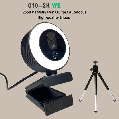 4K Streaming Ring Light Webcam