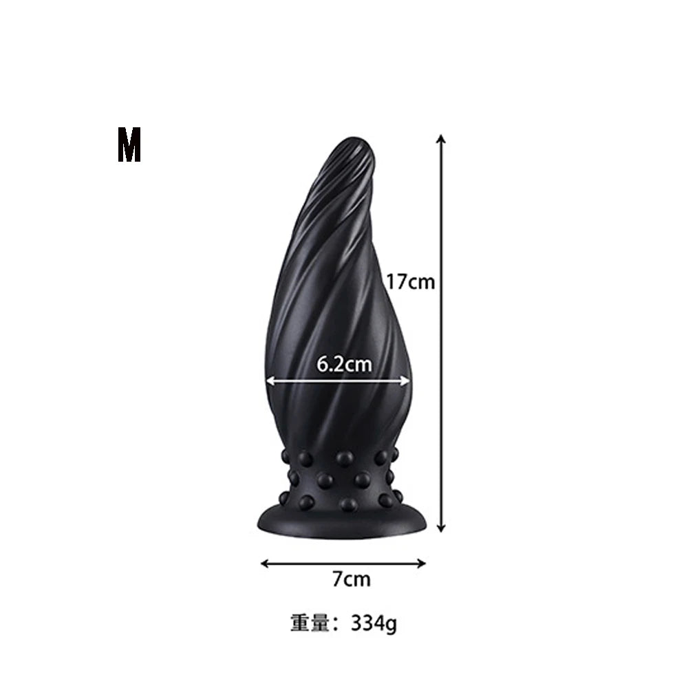 Luminous Glow Silicone Anal Plug — 5 Sizes Body Safe