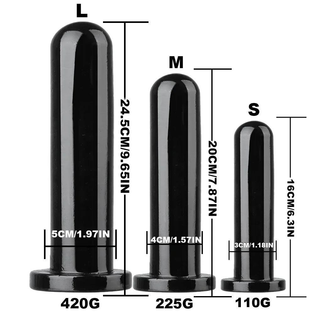 Smooth Test Tube Anal Plug Transparent Buttplug G-spot Stimulate Prostate Massager Sex Toy for Man Crystal Anal Dildo for Woman