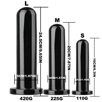 Smooth Test Tube Anal Plug Transparent Buttplug G-spot Stimulate Prostate Massager Sex Toy for Man Crystal Anal Dildo for Woman