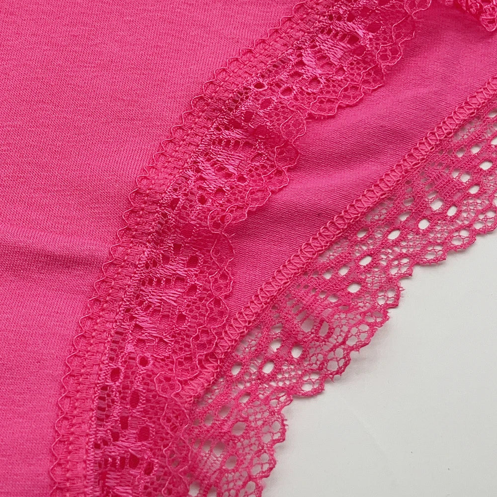 Cotton Briefs Lady 5 PCS/SET Lace Panty Underpants Seamless Panties For Women Lingerie