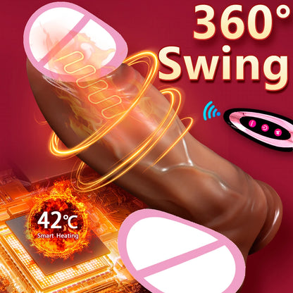 Telescopic Heating & Vibrating Rechargeable Silicone Wand