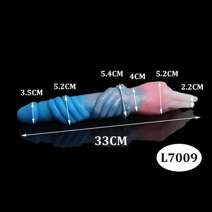 40cm Dual Horse Dog Knot Double Dildo — 3 Colours