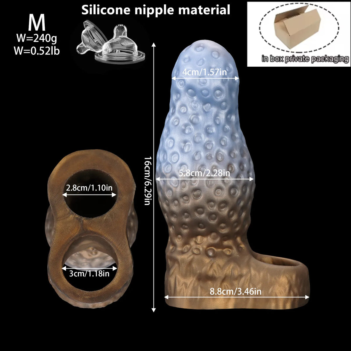 Reusable Silicone Sleeve Extender – S / M / L