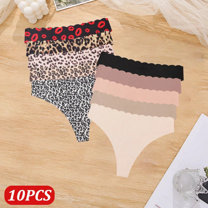 Solid Color Seamless Low Waist Soft Panties