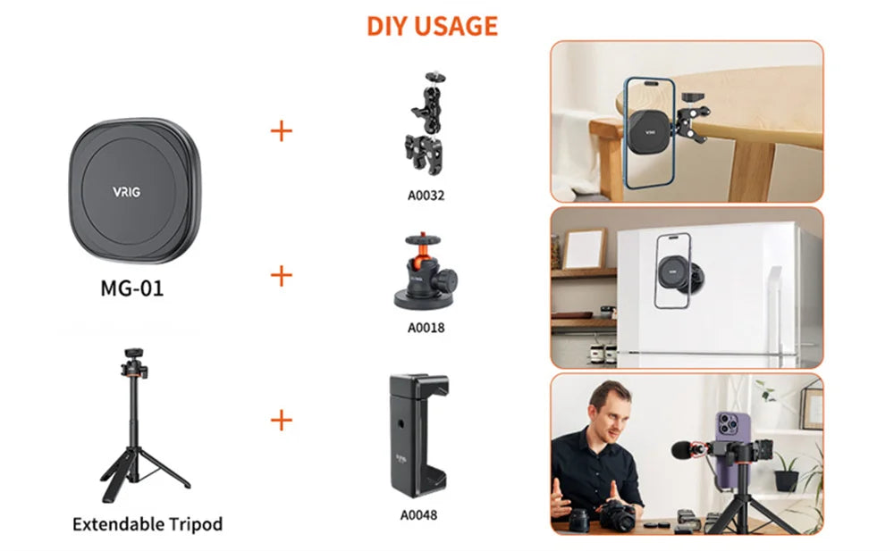 Quick-Install Magnetic Phone Mount