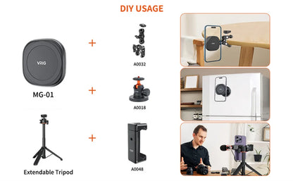 Quick-Install Magnetic Phone Mount