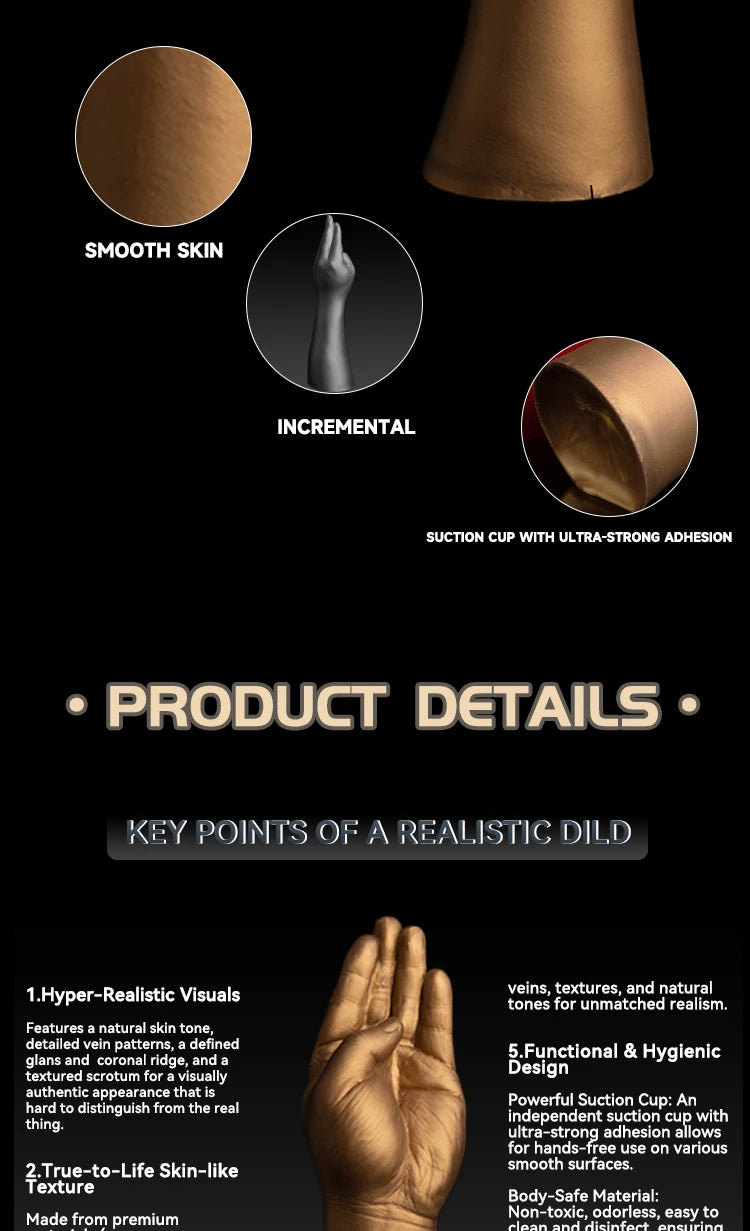 Premium Silicone Huge Hand Dildo