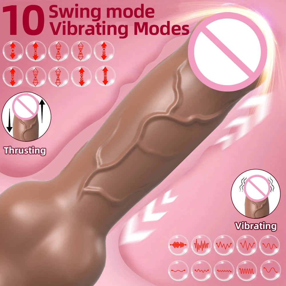 Automatic Hands-Free Thrusting Dildo