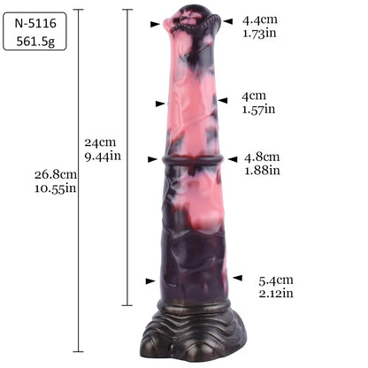 Fantasy Horse Knot Silicone Dildo — Premium Liquid Silicone