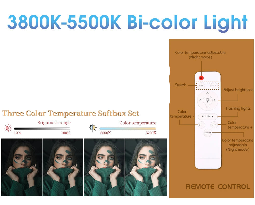 Studio Lighting with Global Plug Adapters