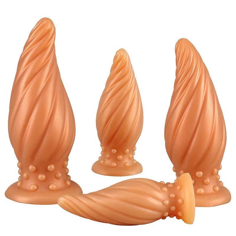 Luminous Glow Silicone Anal Plug — 5 Sizes Body Safe